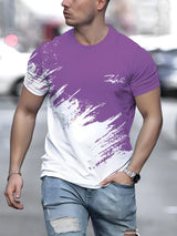 Men's T Shirt Short Sleeve Crew Neck Casual Outdoor Pullover T Shirt For Men Streetwear Sportshirt Top Tees Oversized Clothing 2