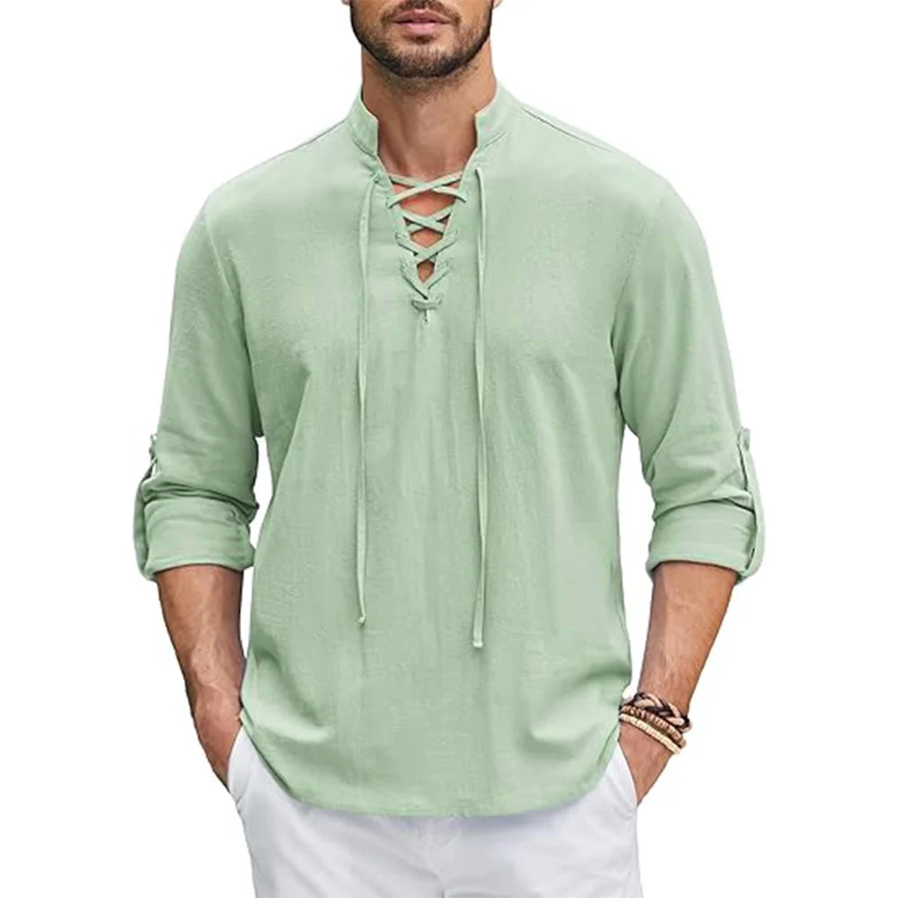 Men's Renaissance Shirt Long Sleeved Halloween Costume TheFashionFever 3