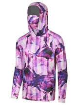 Fishing Shirt Hooded Men Fishing Clothes Outdoor Summer Mask Hoodie Sun Uv Protection Performance Jersey 3