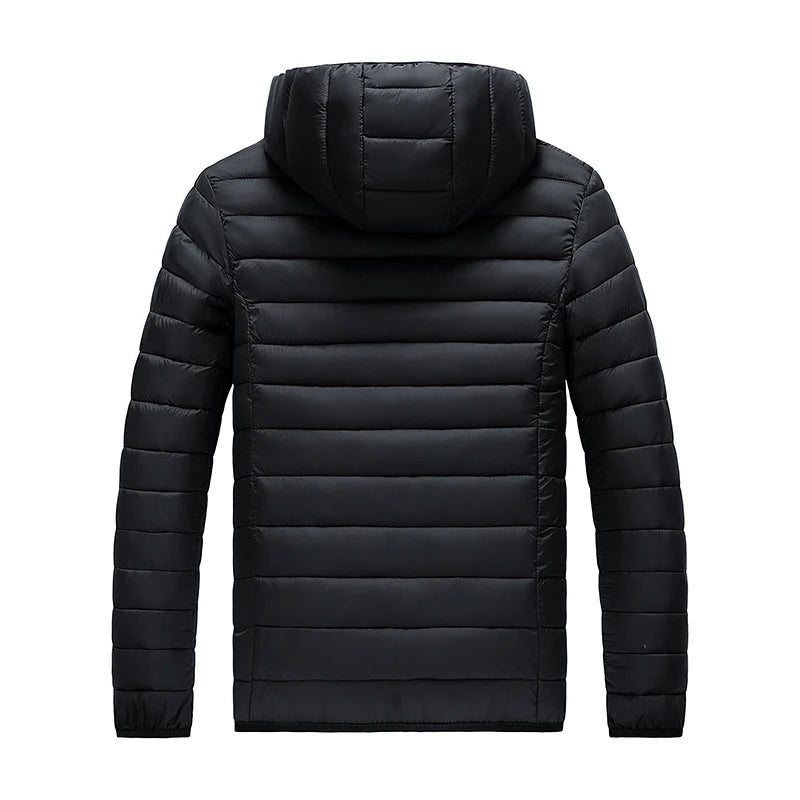 8XL Men New Autumn Winter Warm Waterproof Parkas Jacket Coat Mens Hooded Casual Outwear Detachable Hat Outfits Parkas Coat Male 3