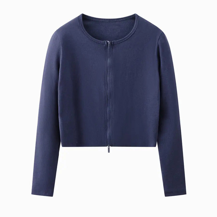 AS-woman-clothes-zipper-cardigan-Maxi-Length-long-dress-nature-fiber-brand-ribbing-fabric-clothing-Ship