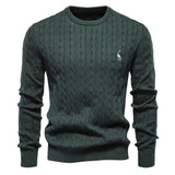 Men's Giraffe Embroidery Cotton Sweater