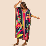 Women's Kaftan Dress | Plus Size Beach Cover Up | Summer Kimono Robe