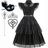 Disney-Inspired Wednesday Addams Cosplay