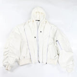 Men’s Oversized Layered Leather Bomber
