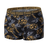 5 /10 Pack Men's Black Gold Printed Boxer Underwear Comfortable And Versatile Plus Size Sexy Young Men's Leisure Sports Beach sh 3