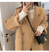 Women’s Double-Breasted Wool Windbreaker