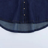 2025 Women Denim Set Loose Fit Button Down Shirt With Wide Leg Pants Fashionable Casual Wear for Women 6