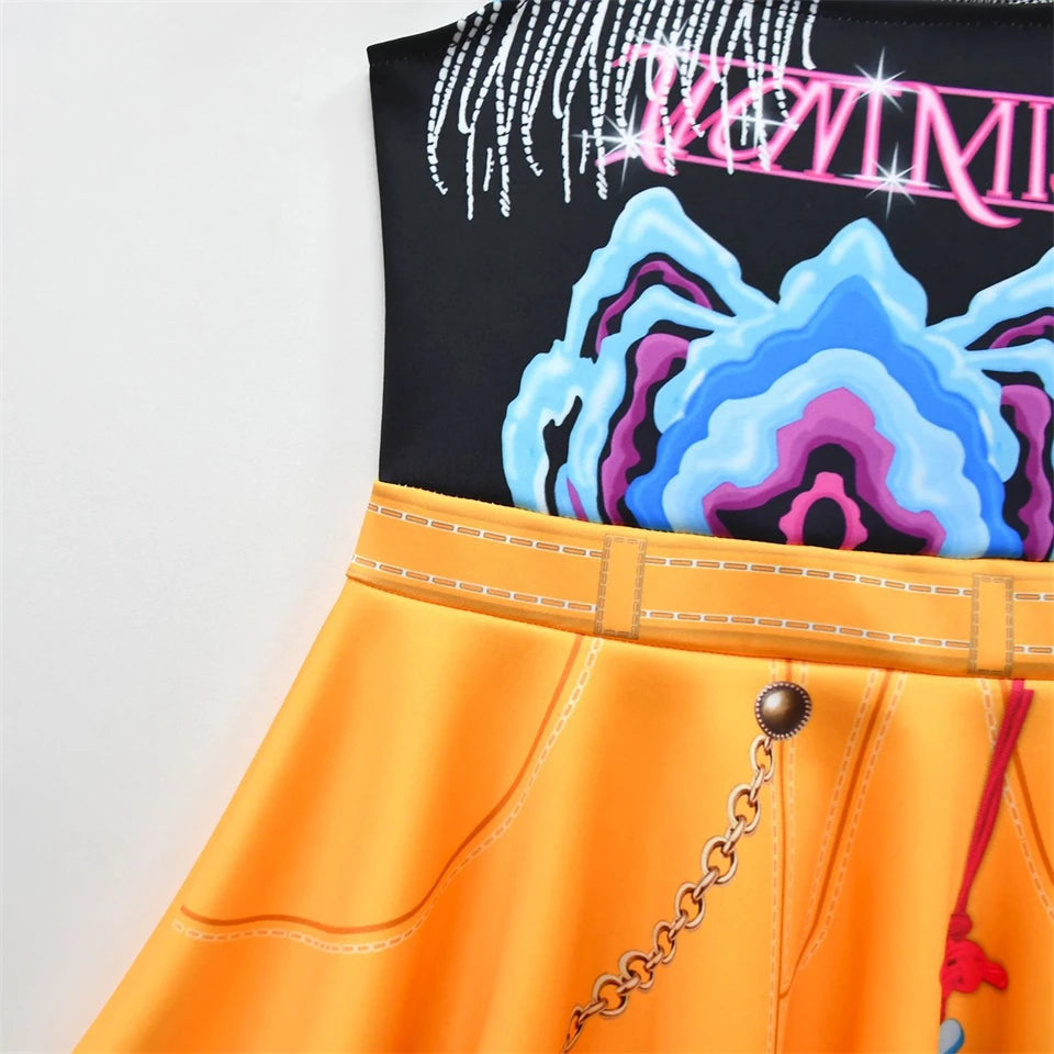 2025 Kpop Demon Hunters Kids Clothes Halloween Cosplay Rumi Mira Zoey Masquerade Party Performance Costume Fashion Girls Outfits 4