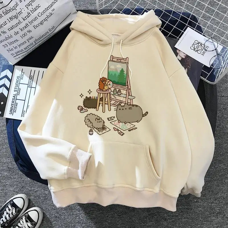 Kawaii Cat Ears Oversized Hoodie