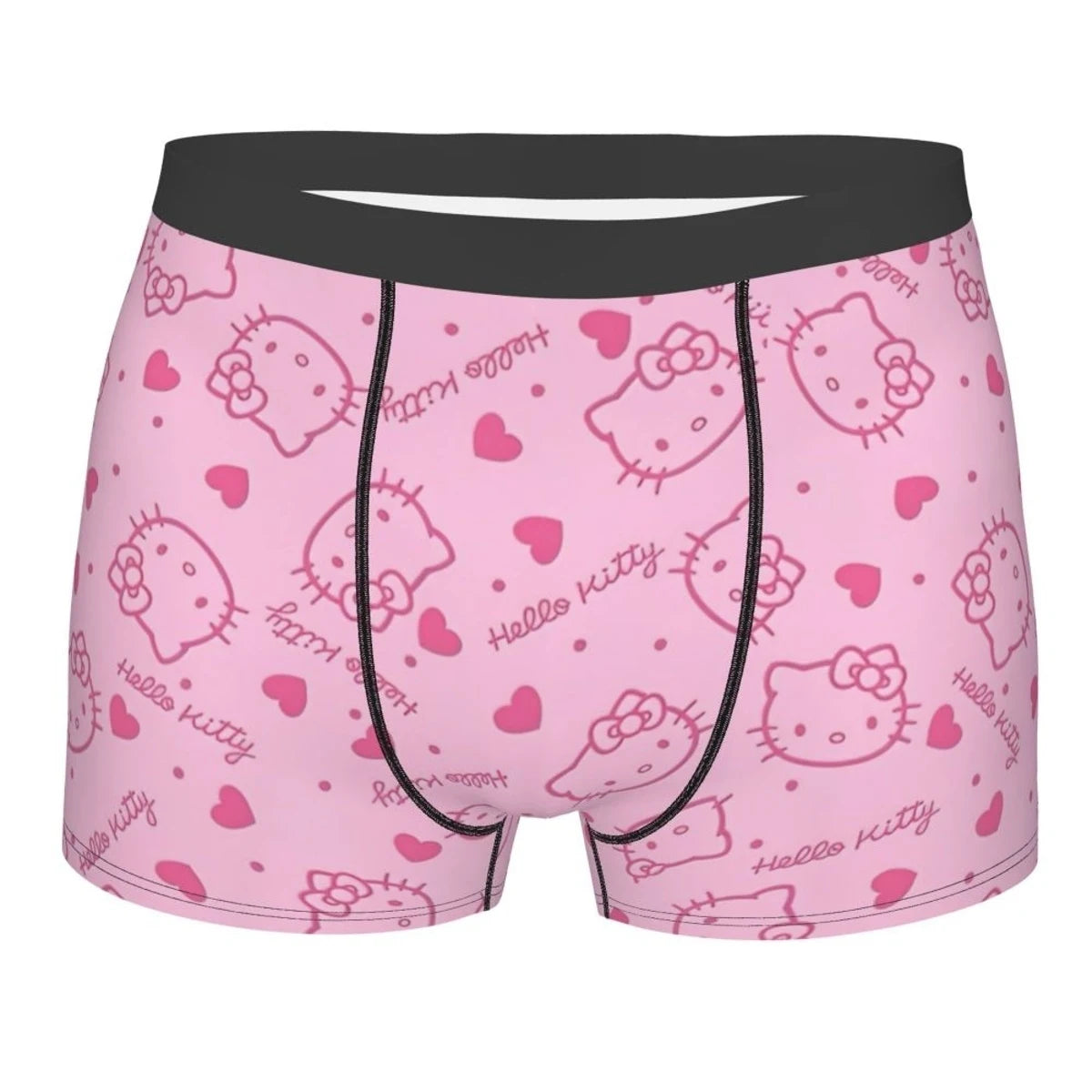 Hello Kitty Pattern Men’s Boxer Shorts