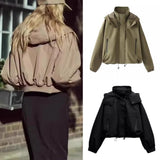 2024 Spring and Autumn New Women's Fashion and Elegance Fashionable Classic Hooded Short Jacket Coat