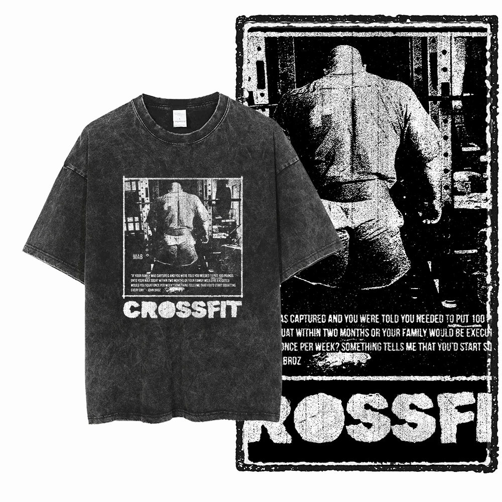 Acid-Washed Graphic Performance Tee