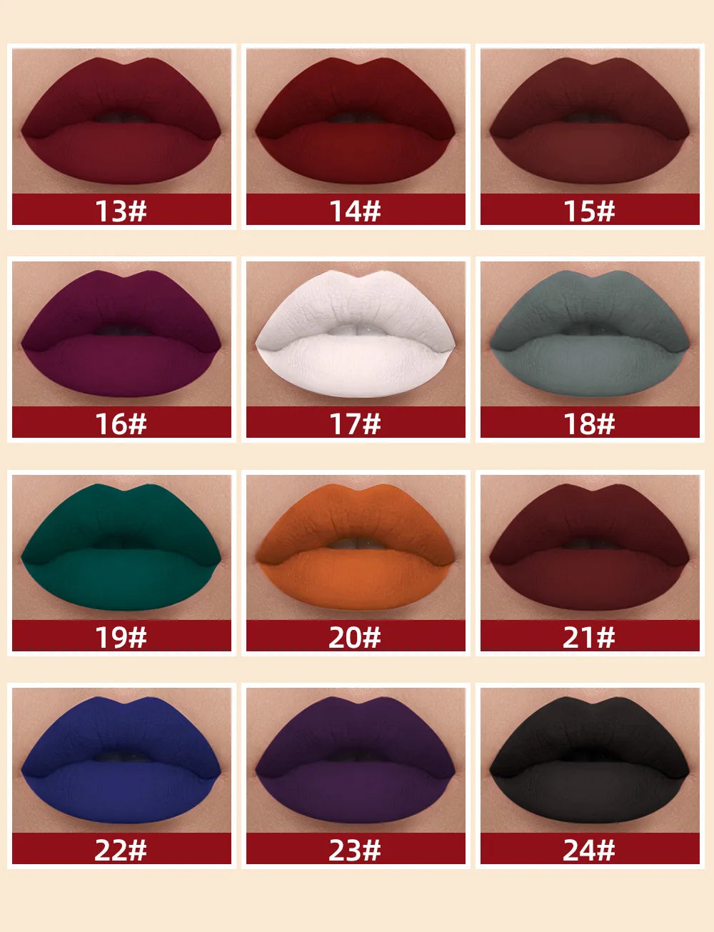 Matte Liquid Lipstick, Non-Stick Cup, Waterproof, Long-Lasting, Smudge-Proof, Velvet Finish, Transfer-Resistant Lip Gloss 3