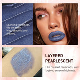 10 Color Glitter Liquid Lipsticks Shimmer Shiny Lipgloss Pearlescent Lip Tint Waterproof Long Lasting Matte Diamond Lips Glaze 6
