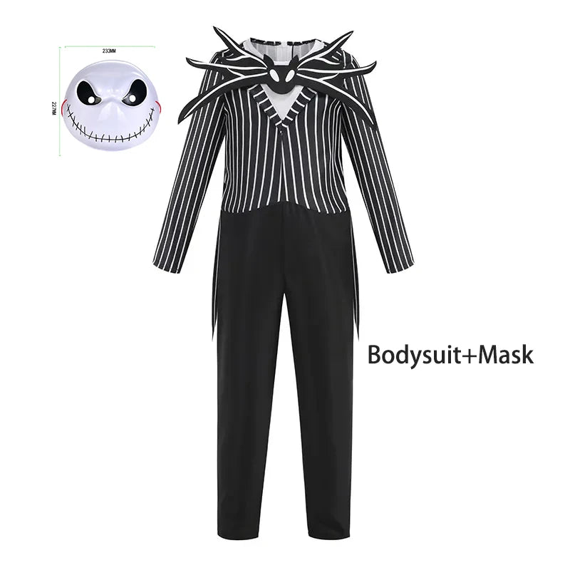Baby Girls Halloween Cosplay Party Sally Dresses The Nightmare Before Xmas Anime Children Horror Cosplay Jack Costume Outfit 6