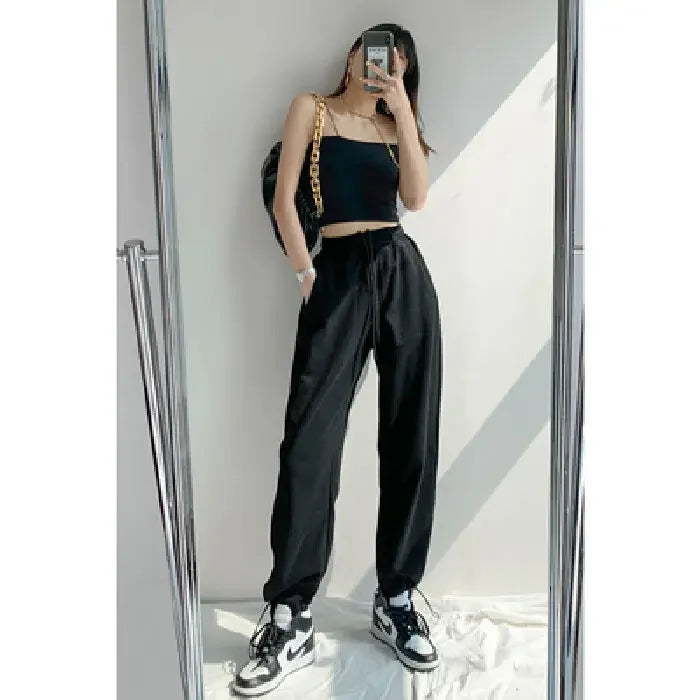 Drawstring-Fitness-Women-s-Pants-Clothing-Jogging-Sports-Elastic-Waist-Harem-Trousers-for-Woman-Pink-Baggy