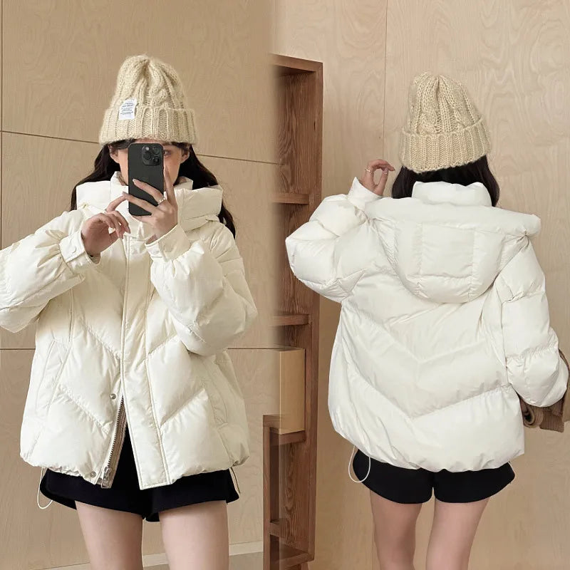 Elegant Hooded Winter Parka