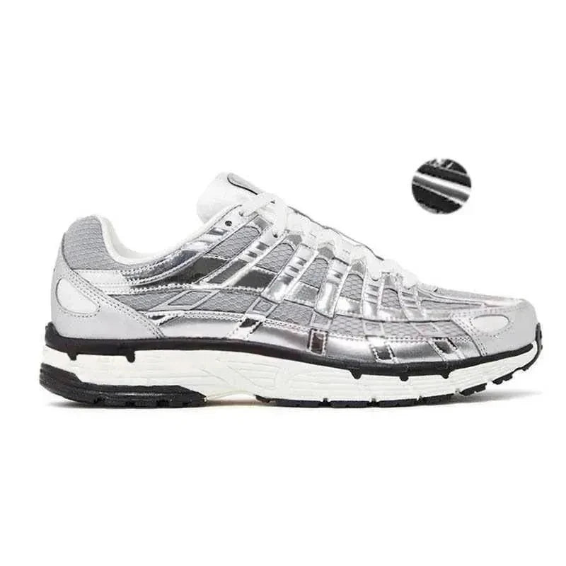 Designer P6000 P 6000 Triple Black White Khaki Wolf Grey Metallic Womens Outdoor Sports Trainers Casual Mens Shoes Sneakers