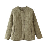 MUJER Black Quilted Jacket Women Padded Demi-season Jackets for Women Long Sleeve Winter Coat Female Outerwears Women's Jacket 5