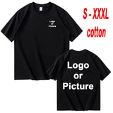 Customized Cotton Printed T-shirts Men Fashion Short Sleeve Tshirt Women Personality Casual Streetwear Tee Tops Camiseta