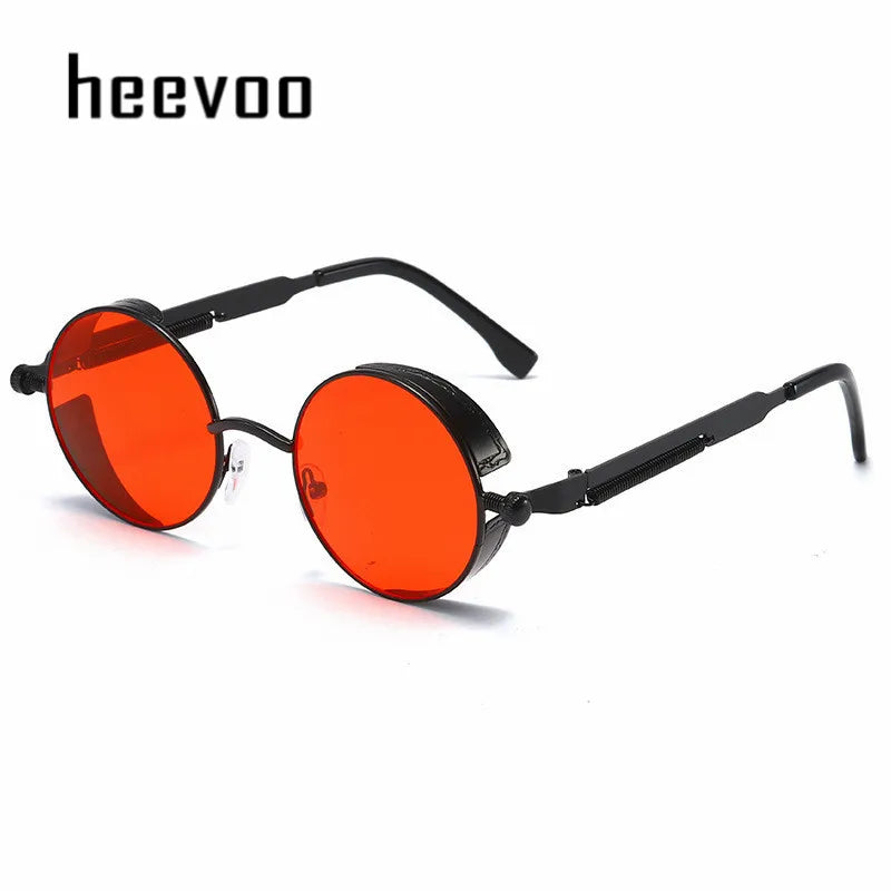 Steampunk Metal Round Sunglasses