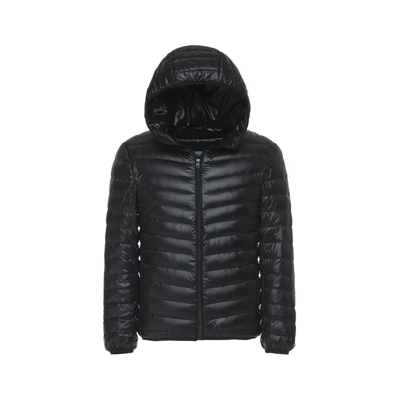 Men's All-Season Ultra Lightweight Packable Down Jacket Water and Wind-Resistant Breathable Coat Big Size Men Hoodies Jackets 3