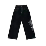 Y2K Embroidered Baggy Jeans