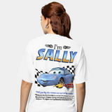 Fun Sally I'm Lightning Car Outfit T Shirt for Men Women Mcqueen Tee Shirt 100% Cotton New Arrival Clothing Love Gift For Couple