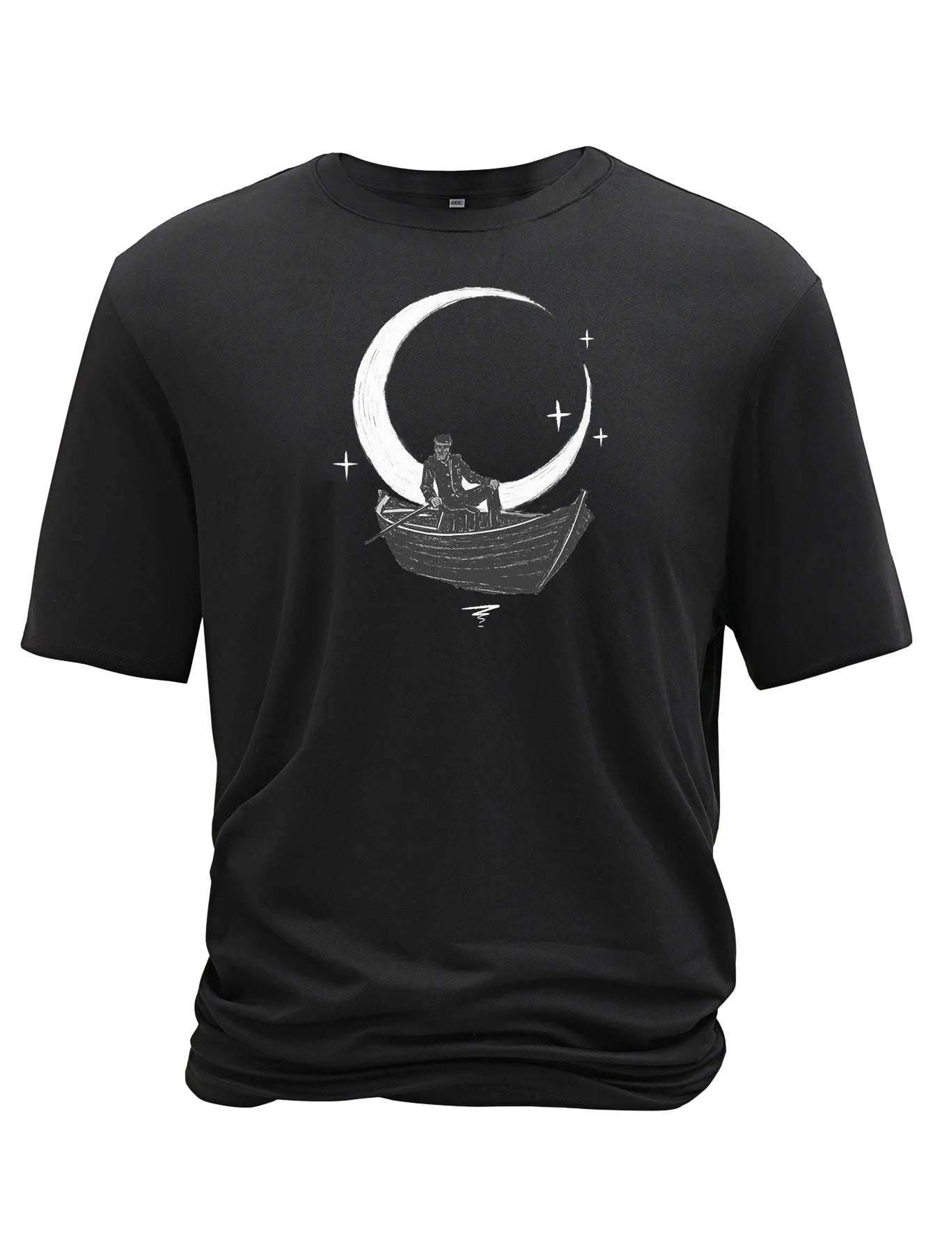 Creative Geometric Graphic Print Short Sleeve T-shirt for Men, Summer Outdoor Casual Crew Neck Top Shirt