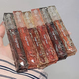 Gegebear Crystal Transparent Lipstick - Long-Lasting Mirror Glaze Easy to Color Lip Gloss with White Drill Detail for Smooth Fin 2
