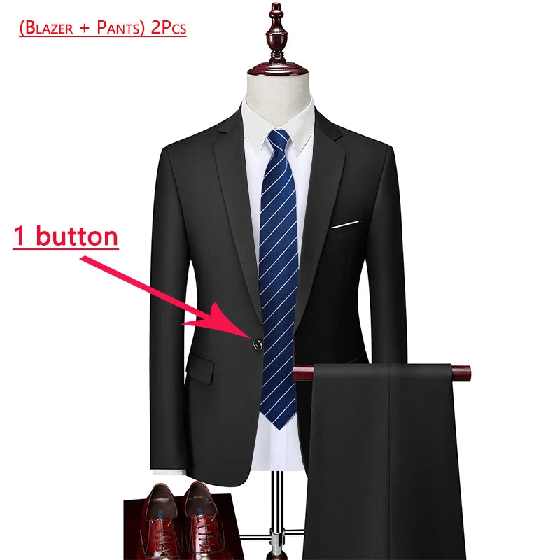 Men’s Premium 3-Piece Formal Suit Set