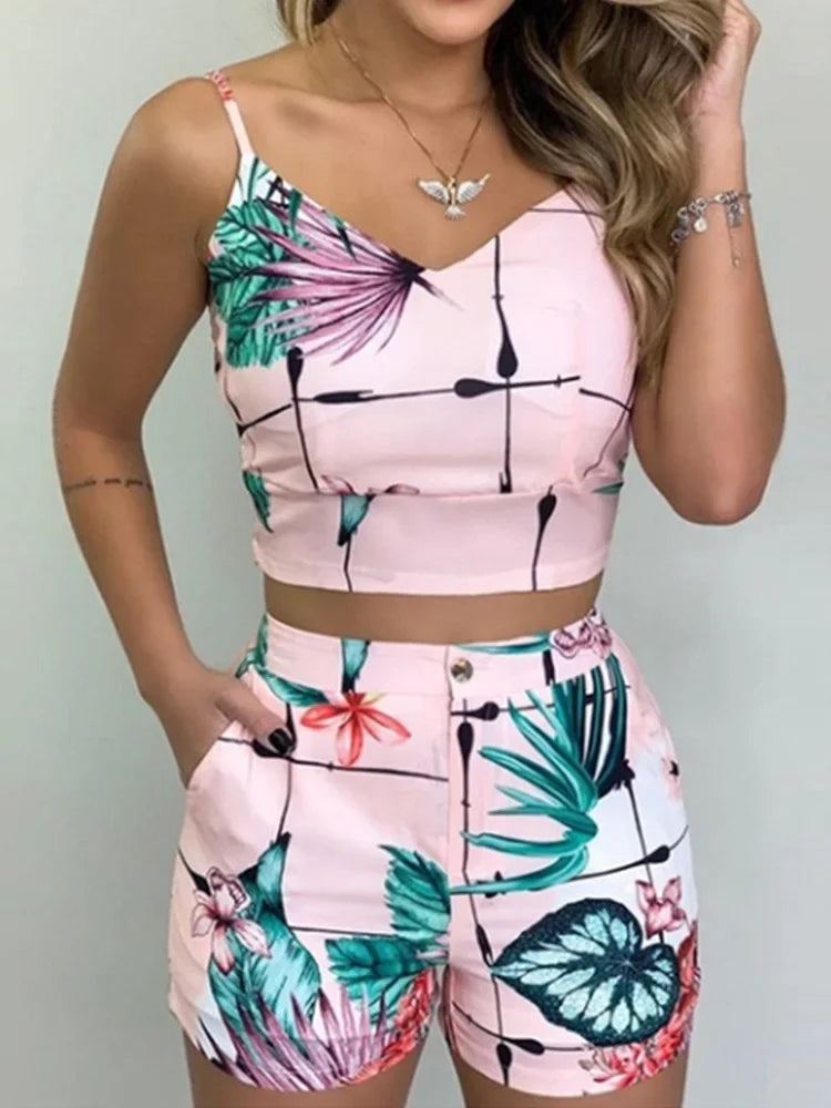 Summer Print Two-Piece Set