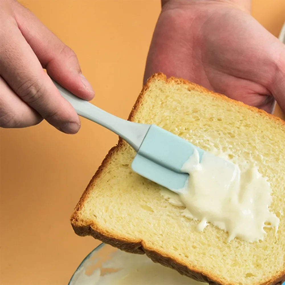 3Pcs Cream Scraper DIY Bread Cake Butter Spatula Mixer Oil Brush Kitchen Baking Tool Silicone Spatula Non-stick 4