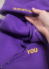 2024 Original  Hoodie Printed Seven With You 13 You Never Walk Alone Digital File Jimin Merch For Fans Card Purple Sweatshirt 5