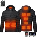 Men Heated Jacket USB Winter Outdoor Electric Heating male bobojaco Warm Sprots Thermal Coat Clothing Heatable men's parka 2