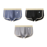 3-Pack Men's 100% Cotton Striped Boxer Briefs