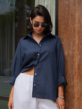 Bornladies 100% Cotton Relaxed Casual Shirt