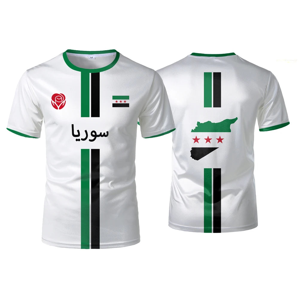 Men's Syria Football Jersey - National Team T-Shirt, Syrian Flag, Oversized Fit 2