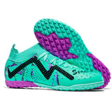 Men's Soccer Cleats Football Cleats for Mens Big Boys Mid-Top Spikes/TF Shoes for Youth Professional Training Turf Sneaker