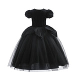 Girl Maleficent Cosplay Dress With Wings Kids Halloween Carnival Evil Witch Dress Up Costume 2-10 Yrs Sequin Ruffles Outfits 3