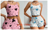 Women’s Heart-Print Pajama Set