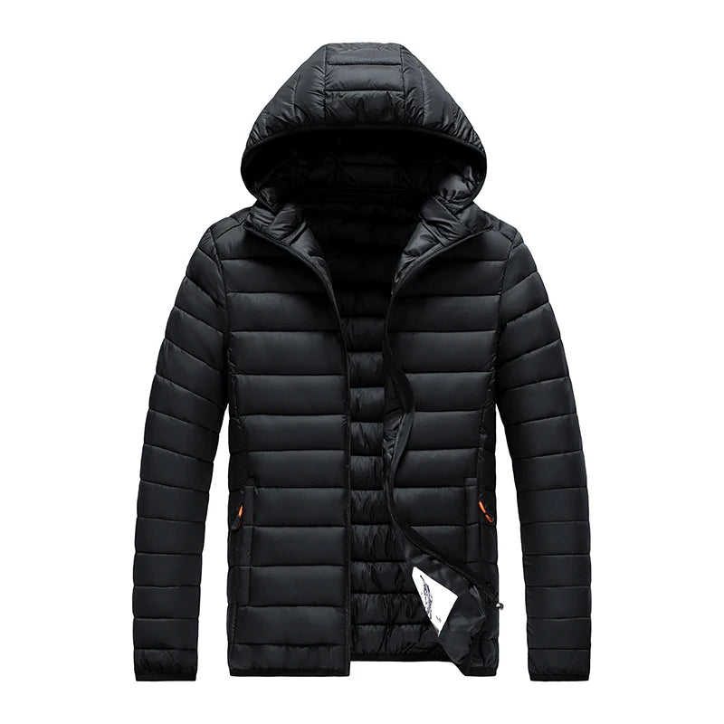 8XL Men New Autumn Winter Warm Waterproof Parkas Jacket Coat Mens Hooded Casual Outwear Detachable Hat Outfits Parkas Coat Male 2