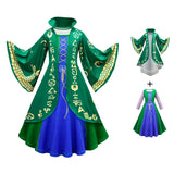 Hocus Pocus 2 Halloween Children Cosplay Costume Winter Carnival 2-12Year Girls Masquerade Party Vampire Witch Winifred Dress Up 4