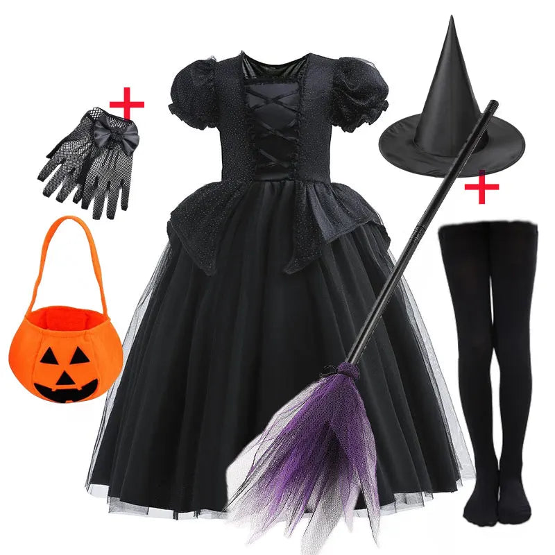 Girls' Deluxe Witch Costume Set