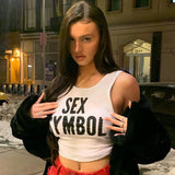 2021 Y2K Aesthetics Letter Print Baby Tees 2000s Streetwear Patchwork O-neck Short Sleeve Summer Women's Crop Tops Cute T-shirts