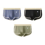 3-Pack Men's 100% Cotton Striped Boxer Briefs