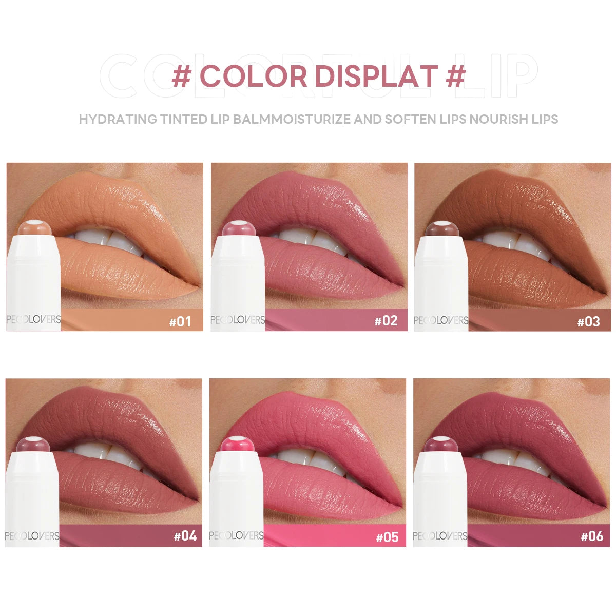 Moisturizing Gloss Lipstick Pen - Long-lasting Waterproof Color Rendering Lip Gloss, Rotating Lipstick Pen 2
