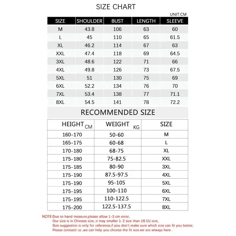 BROWON Plus Size 8xl Jacket for Men 2025 Thick Stand Collar Solid Winter Jacket Men Waterproof Warm Business Casual Men Coats 6