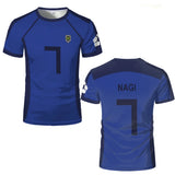 Anime Japanese Blue Lock Isagi Yoichi Football Jersey T-shirt Cosplay Hyoma Chigiri Meguru Bachira Tee Original Children Clothes 2